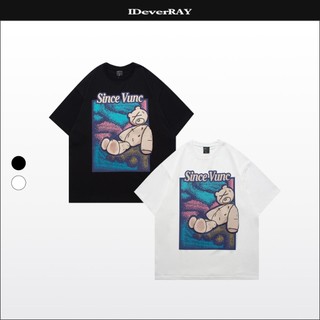 Áo Thun Unisex Cao Cấp Chính Hãng IDEVERRAY x VUNC Sadie Bear Form Oversize Chất Liệu Cotton 260gsm