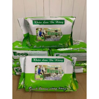 Set 5 gói khăn ướt đa năng ECCO 30 tờ/gói lau bếp lau vật dung sạch bóng