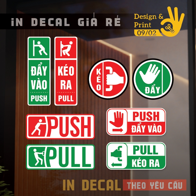 COMBO 2 MIẾNG DECAL DÁN CỬA KÍNH ĐẨY VÀO KÉO RA