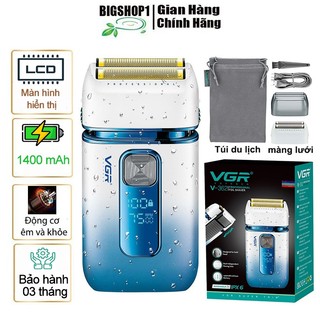 Máy cạo khô, cạo râu cao cấp VGR 362 - có tăng tốc, màn hình,chống nước
