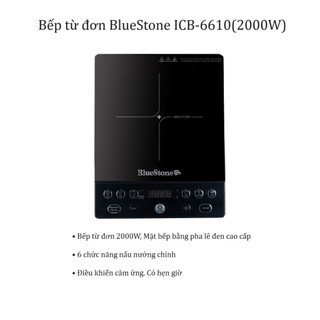 Bếp từ đơn bluestone icb-6610- tặng kèm nồi - bảo hành 24 tháng
