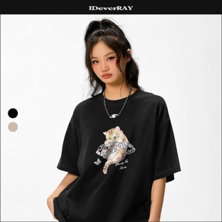 Áo thun unisex cao cấp chính cãng IDEVERRAY x VUNC Ready To Serve form oversize chất cotton 260gsm