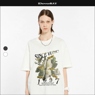 Áo thun unisex cao cấp chính hãng IDEVERRAY x VUNC '97 Bloom form oversize chất cotton 260gsm