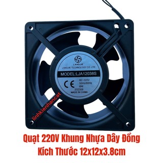 Quạt 220V Khung Nhựa Dây Đồng Kích Thước 12x12x3.8cm