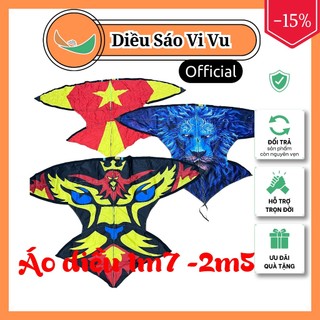 Áo diều 1m7 2m 2m5 vải in nhiệt đầy đặn