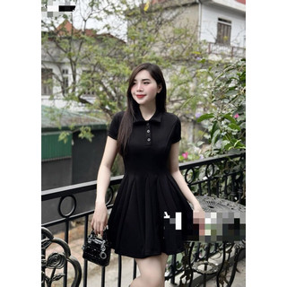 VÁY POLO CỔ ĐỨC CHÂN XOÈ