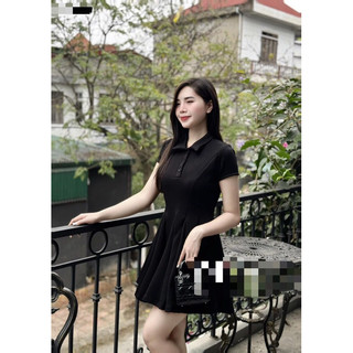 VÁY POLO CỔ ĐỨC CHÂN XOÈ