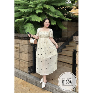 BIGSIZE Đầm thêu D169A