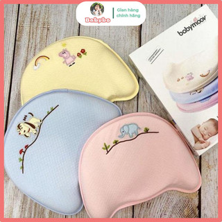 Gối sơ sinh, gối cao su non chống méo đầu siêu mềm BabyMoov cho bé