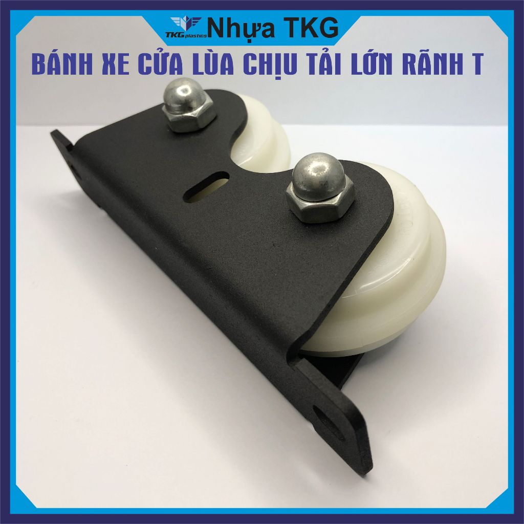 Bộ Bánh xe cửa lùa, cửa trượt, Bánh xe kệ gạch cho ray lùa ÂM Phi 68mm 2 bánh xe vòng bi 6201