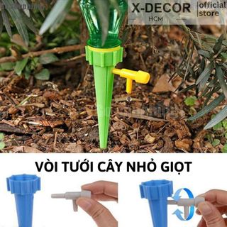5 đầu tưới nhỏ giọt tự động gắn chai nước, van tưới cây nhỏ giọt, dụng cụ tưới cây tự động