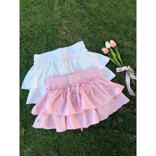 Chân Váy Xoè Bèo 2 Tầng Phối Quần Bí Lolita Style Coquette Chân Váy Bí Ngô Mip-Mip.unique