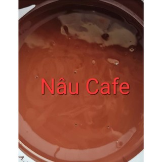 Sơn màu Nâu Cafe SuPon hệ bóng ngoại thất chuyên sơn chậu cảnh
