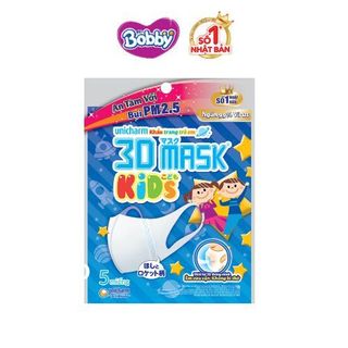 Khẩu trang cho bé 3D Mask Kid 5 cái/gói