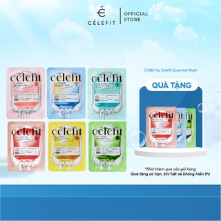 Combo 12 mặt nạ cấp ẩm, dưỡng da celefit essential mask 23g