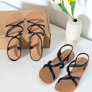 Sandal nữ đế bệt Flat đi biển thời trang quai chiến binh dây mảnh bAimée & bAmor - MS1655