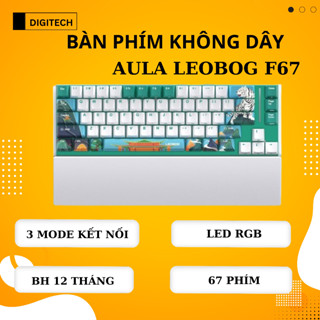 Bàn Phím Cơ AULA LEOBOG K67, 3 Mode Kết Nối, Hotswap 5 Pin, LAYOUT 67 Phím LED RGB Bảo hành 12 Tháng