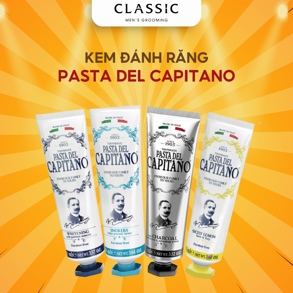 Kem Đánh Răng Pasta Del Capitano 75ml