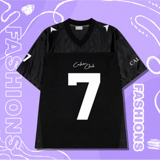 Áo thun bóng đá số 7 EMBROIDER SEVEN Cotton 100% - Áo phông thể thao form unisex Calem Clup - AT011