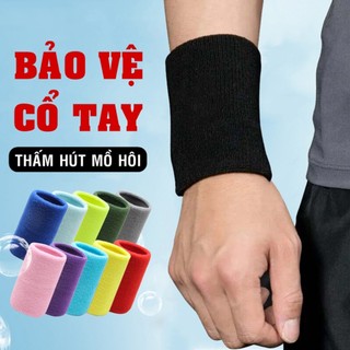 Băng Cổ Tay Thể Thao Thấm Mồ Hôi Bảo Vệ Cổ Tay Chơi Bóng Đá Bóng Rổ Đạp Xe Chạy Bộ Tập Gym Cầu Lông Tennis