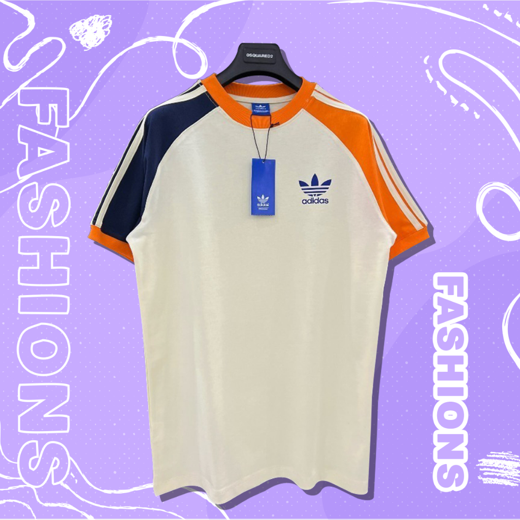 Áo Phông Nam Nữ das thêu logo 3 sọc tay cotton thấm mồ hôi - Áo Thun Nam Nữ adjdas trẻ trung hot trend 2024 AT13