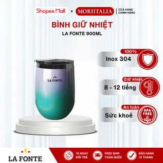 Cốc giữ nhiệt quả trứng LA FONTE 350ml, Thép không gỉ SUS304 - Chính hãng MORIITALIA 006736