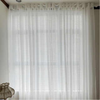 Rèm Voan Trắng Đục Lỗ Trang Trí Xinh Xắn, Rèm Cửa Sổ, Trang Trí Decor Phòng