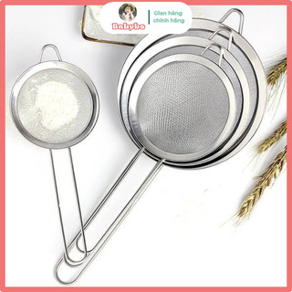 Rây lọc bột, lọc cháo siêu mịn bằng inox cho bé tập ăn dặm size 8, 10, 12 cm