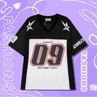 Áo Phông Nam số 09 Cổ Tym Chất Liệu Cotton 100% Form Rộng OverSize, Áo Thun số 09 Phối Bóng Rổ Karants Local Brand AT003