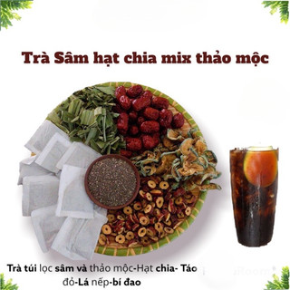 Trà Sâm Bí Đao Hạt Chia giải nhiệt