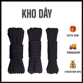 10 mét - Dây Dù tròn có lõi 2.7mm, 3mm, 3.5mm & 3.8mm chắc tay dùng làm macrame, cố định đồ vật