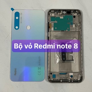 bộ vỏ Redmi note 8 ,kèm khay sim,phím,kính camera