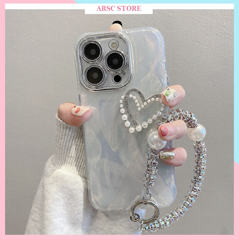 Ốp Lưng Iphone Hoạ Tiết Lông Vũ Trái Tim 3 Chiều Nổi Lưng Cứng Viền Mềm Cho Iphone 11 12 13 14 15 16 17 Pro Max Plus Air