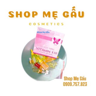 Sét kích trắng Vitamin x10 kích trắng mạnh gấp 10 lần( có hộp)