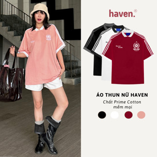 Áo Thun HAVEN Jersey Tee Cotton 100% Nam Nữ Unisex Local Brand Đỏ, Đen, Trắng, Hồng