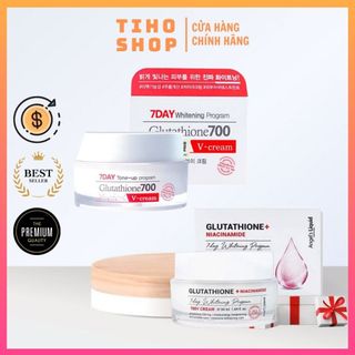 (Mẫu mới) Kem dưỡng trắng Angel's Liquid Glutathione + 5% Niacinamide 7 day whitening program 700v cream 50ml