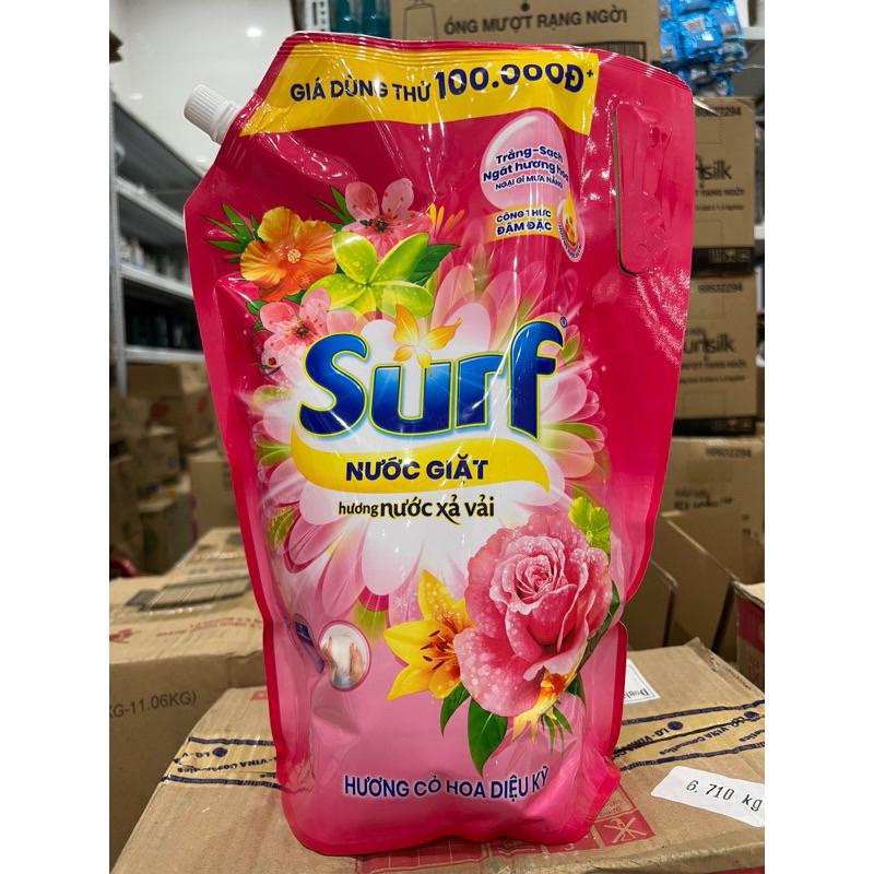 Nước giặt surf 2,9L / 3,8L hương nước xả vải