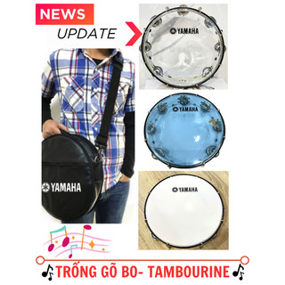 Trống Gõ Bo Yamaha Tambourine –Trống Lắc Tay Tambourine Yamaha Inox Cao Câp ( Tặng Khoá Chỉnh  )