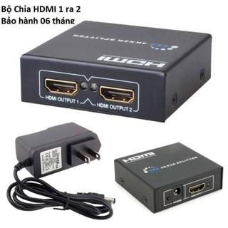 Bộ chia cổng HDMI từ 1 cổng Ra 2 cổng ( Kèm Adapter )