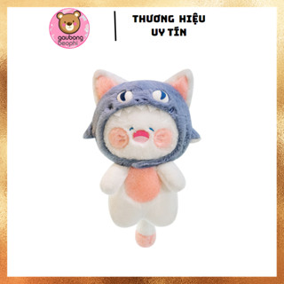 Thú Bông Mèo DuDu Đội Nón Cá Có Thể Tháo Rời Mập Đáng Yêu Món Quà Dành Cho Mọi Lứa Tuổi