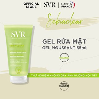 Sữa rửa mặt không có xà phòng, làm sạch và loại bỏ tế bào da chết SVR SEBIACLEAR GEL MOUSSANT 55ml