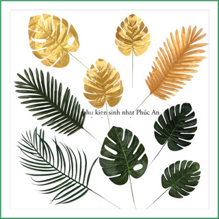 Lá rùa giả 20cm chất liệu nhựa trang trí decor không gian tiệc hpbd