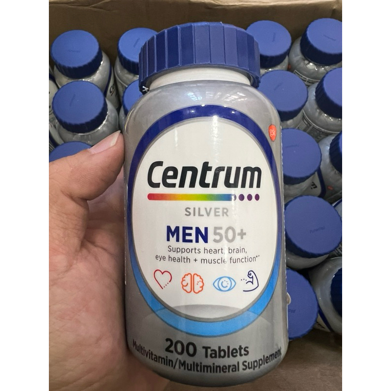[Date 08/2026] Viên tổng hợp Vitamin và Khoáng Chất Centrum men 50+ (200 viên) của Mỹ 🇺🇸