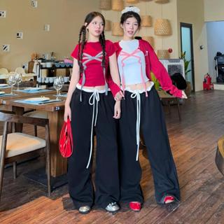 AB HOUSE - Set Áo thun BUNNY + Quần nỉ BOW PANTS thời trang nữ