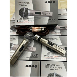 Micro karaoke có dây TOMAHAWK thương hiệu Nhật Bản, mic hát nhẹ tiếng, trong  dùng cho dàn karaoke