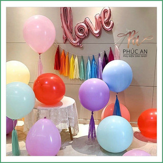 Bóng bay pastel 18”- 24”trang trí tiệc hpbd loại to 45cm (sỉ túi)