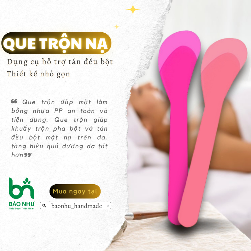 [Loại 1] Que Nhựa Trộn/Quét Mặt Nạ