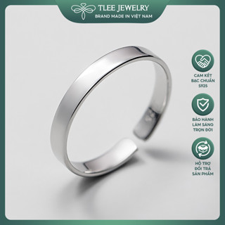 Nhẫn bạc TLEE mẫu bản trơn 3mm freesize TLEE JEWELRY A0331