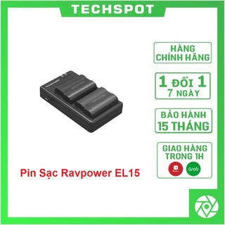 Bộ Pin Sạc Máy Ảnh Nikon Ravpower EN-EL15 RP-PB057 | Hàng Chính Hãng | Bảo Hành 15 Tháng