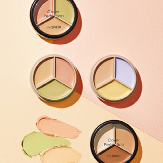Che Khuyết Điểm THE SAEM Cover Perfection Triple Pot Concealer